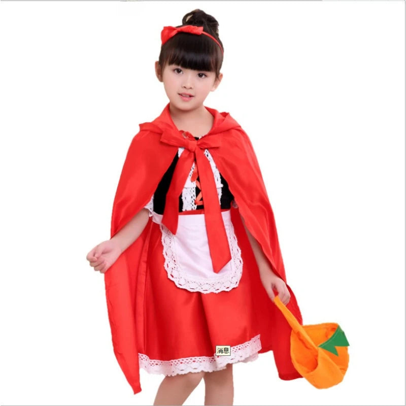 Girls Red Riding Hood Halloween Costume