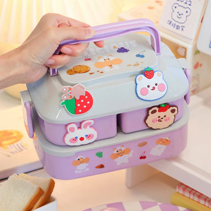 Cute Baby Lunch Box Multi Storage