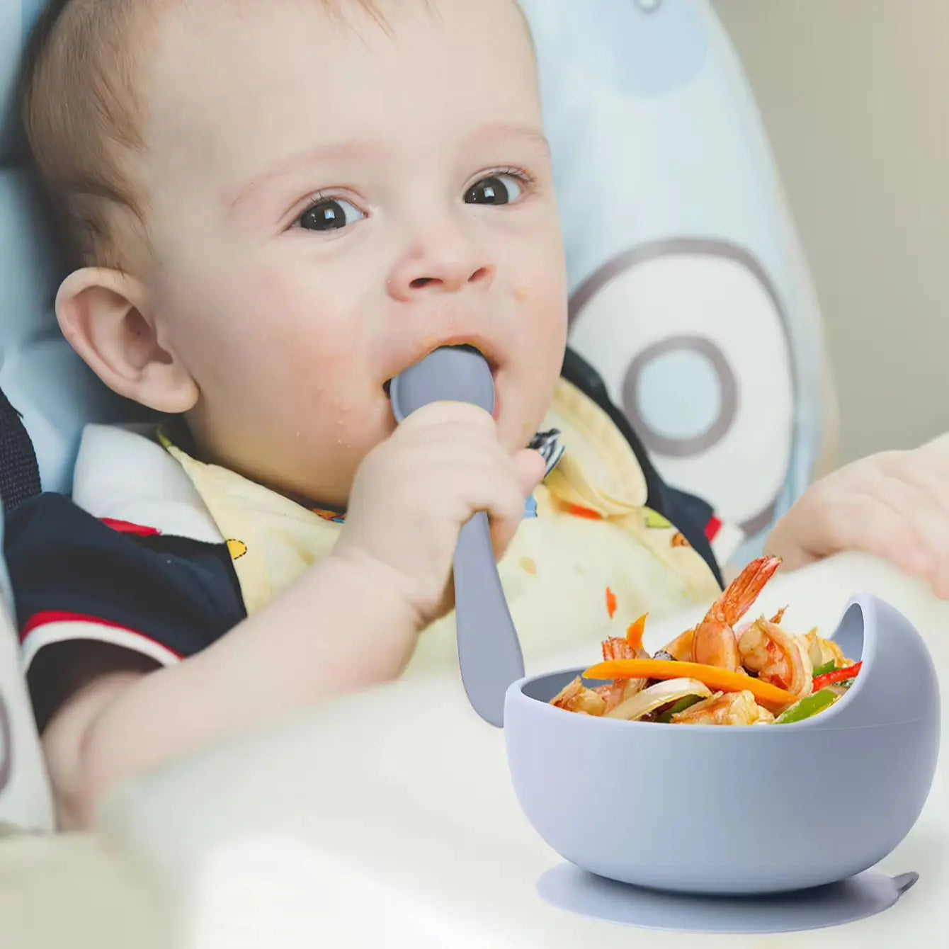 Baby 2PC Silicone Bowl