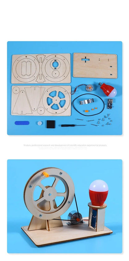 KIds Hand-cranked Generator Science Experiment DIY