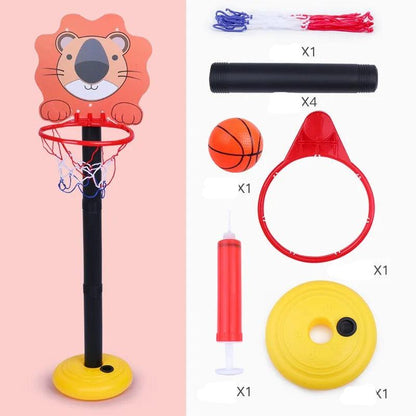 Kids Adjustable Cartoon Basketball Stands